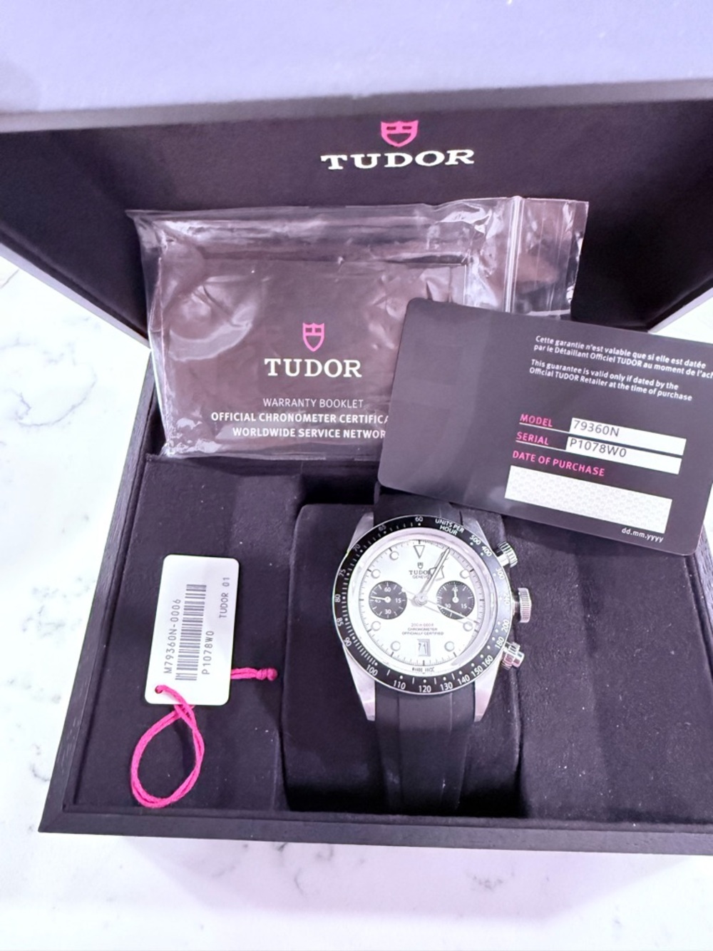 Tudor Black Bay Chrono Steel Watch with Black and White Dial - Picture 6 of 6